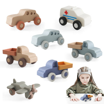 Montessori Baby Silicone Car Toys - Safe, Fun, and Educational